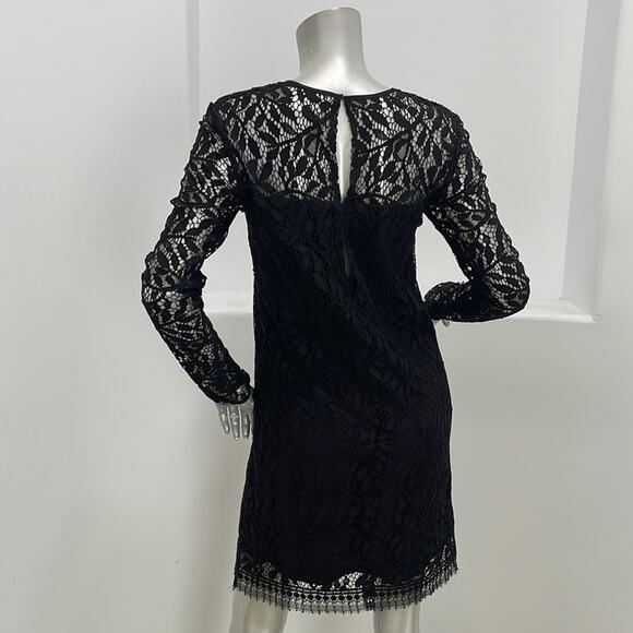 Jenni Kayne Long Sleeve Lace Black Dress - Picture 10 of 11